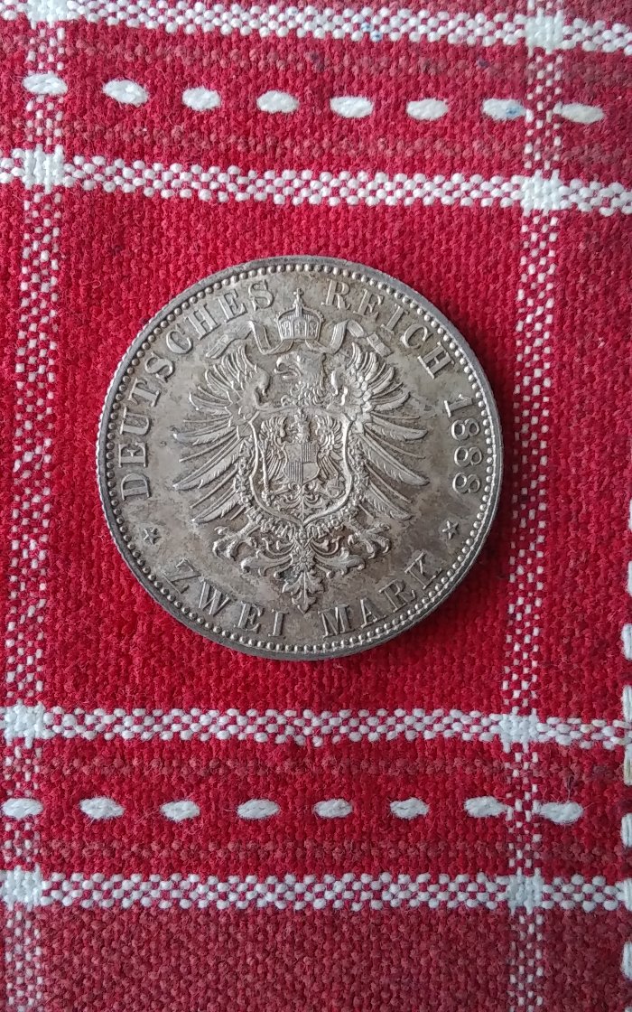 1888-A-Germany-Silver-2-Mark-Grade-Opionions