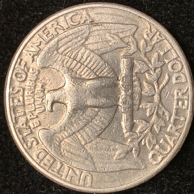 1982-Washington-Quarter-Possible-Misaligned-Die-With-Partial-Loss