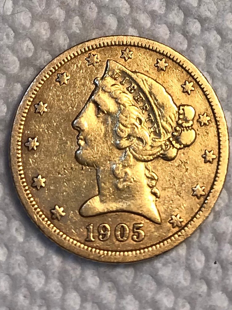 1905-Liberty-Head-Half-Eagle-$5-For-Grading