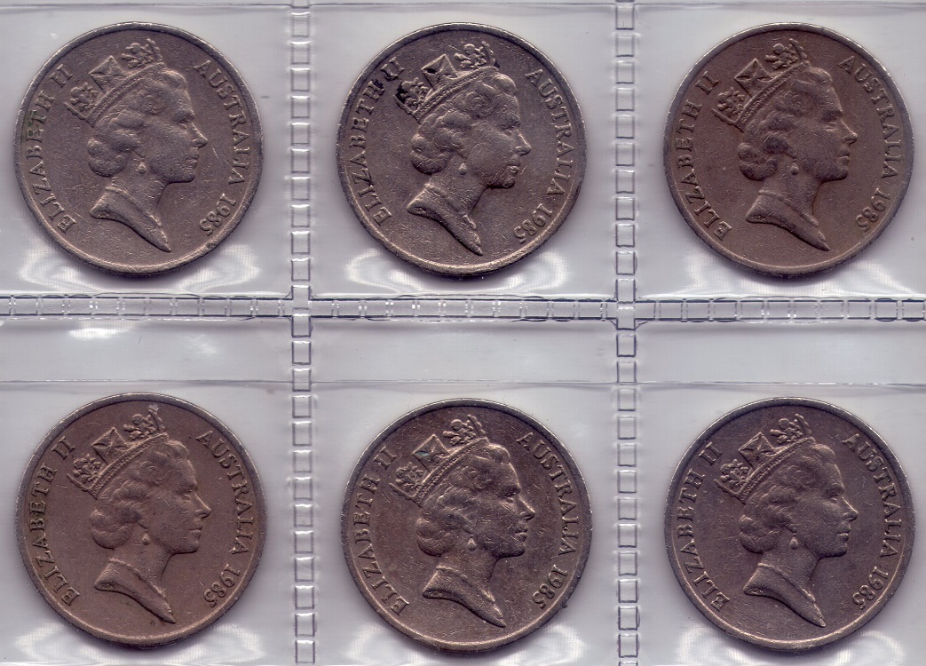 Finally-Completed-A-Full-Sheet-Of-1985-Ten-Cent-Coins-From-Circulation