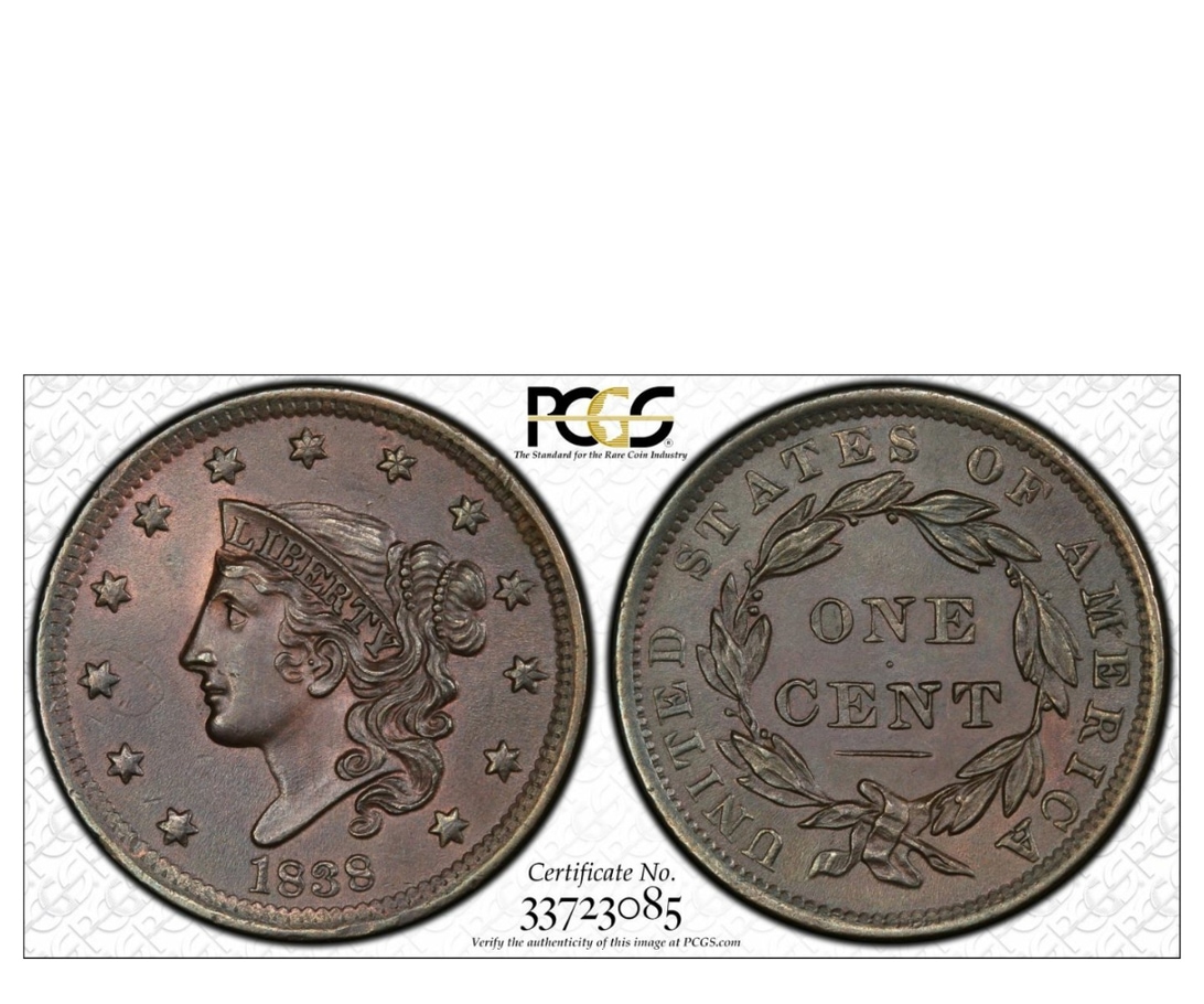 1838-Large-Cent-AU-58-Should-I-Send-To-CAC