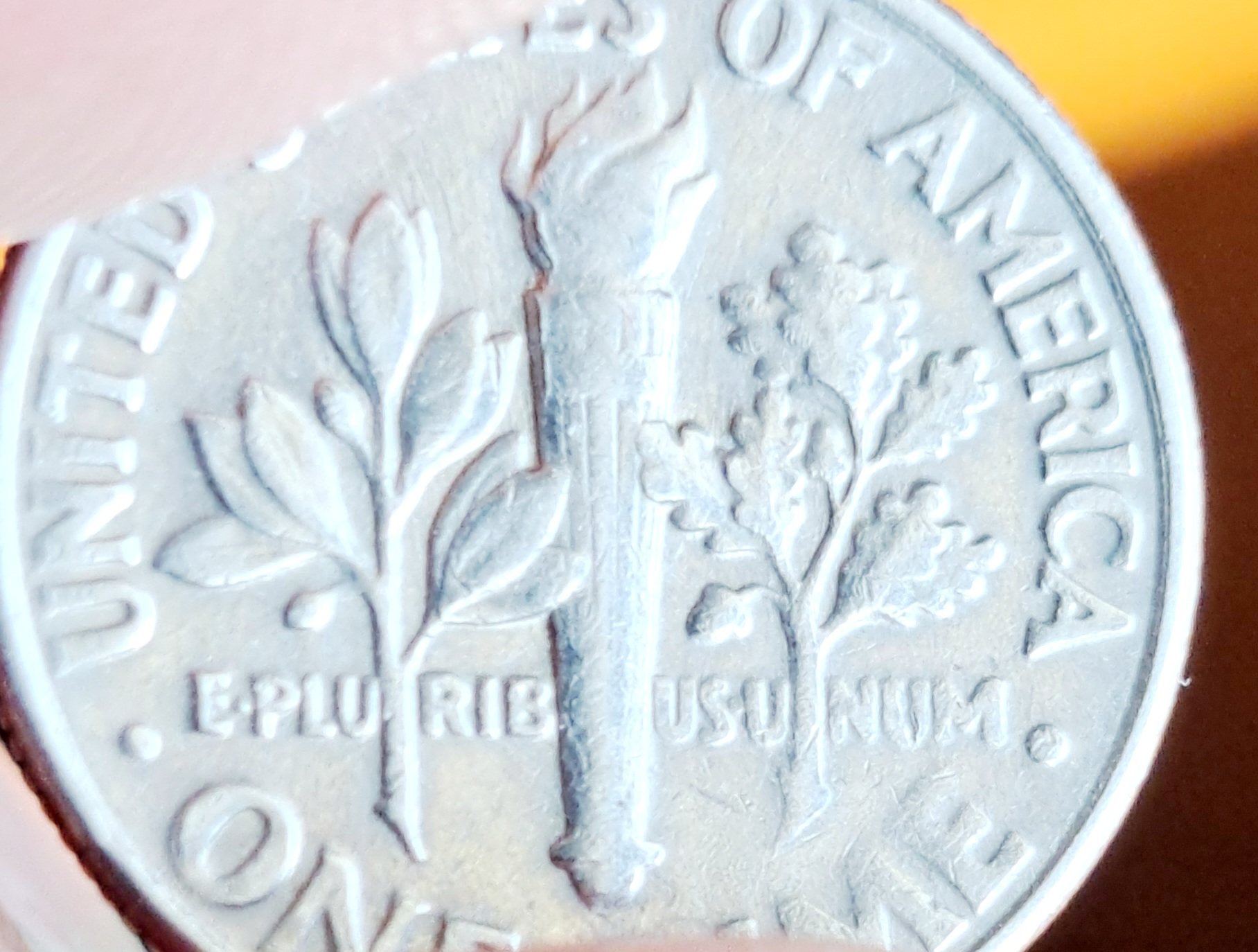 1986-P-Dime-Strange-Strike-Reverse-Flame-And-Torch