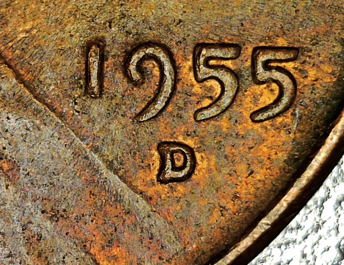 1955-D-Lincoln-Cent---Barely-An-RPM