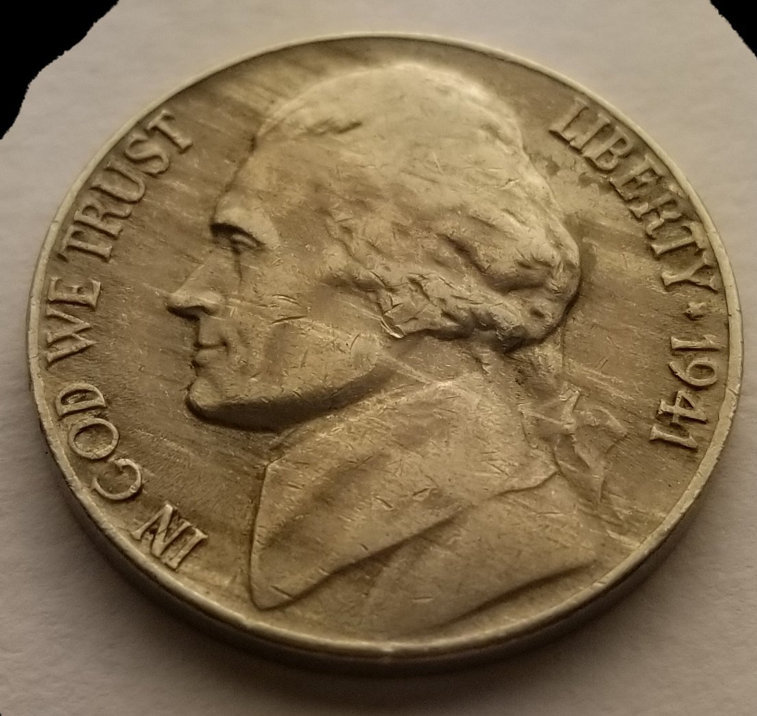 1941-Jefferson-Nickel-Lamination-Error.