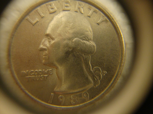 1989-P-Washington-Quarter-Proof?---Error?-No-Scratches-Bright-&-Shinny.