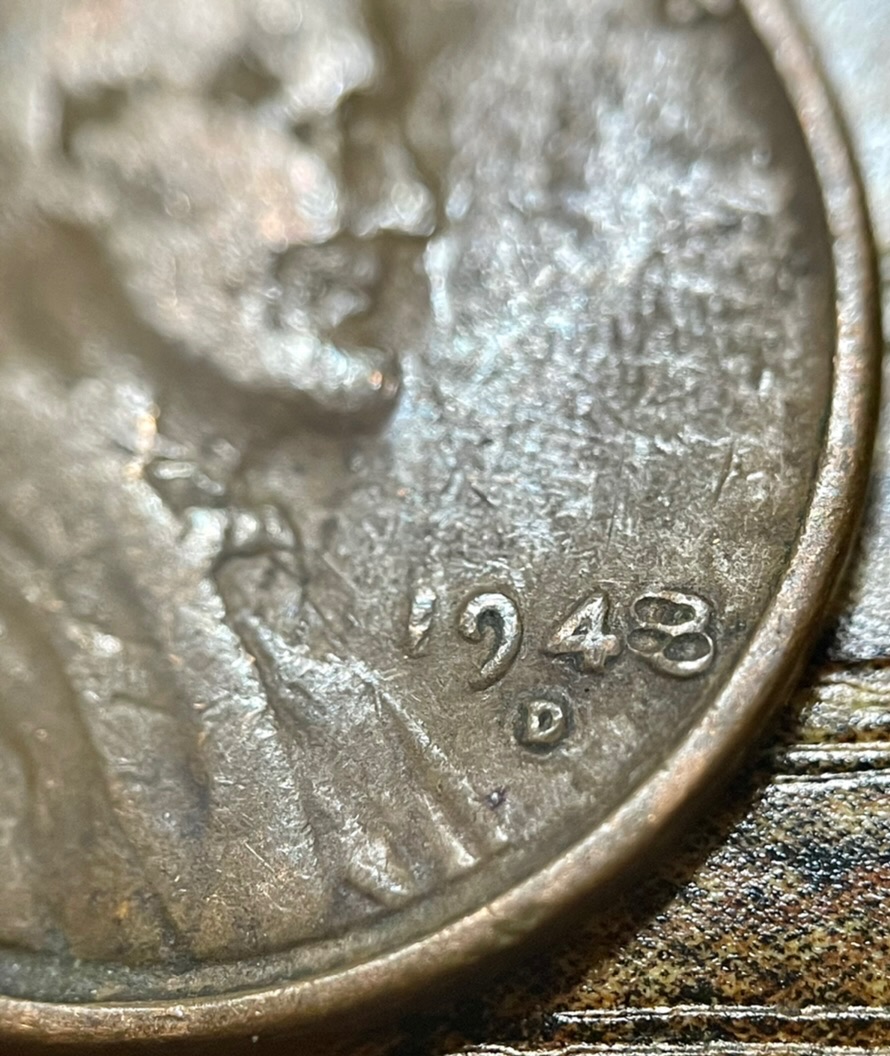 1948-D-Penny---Odd-Looking-Number-8
