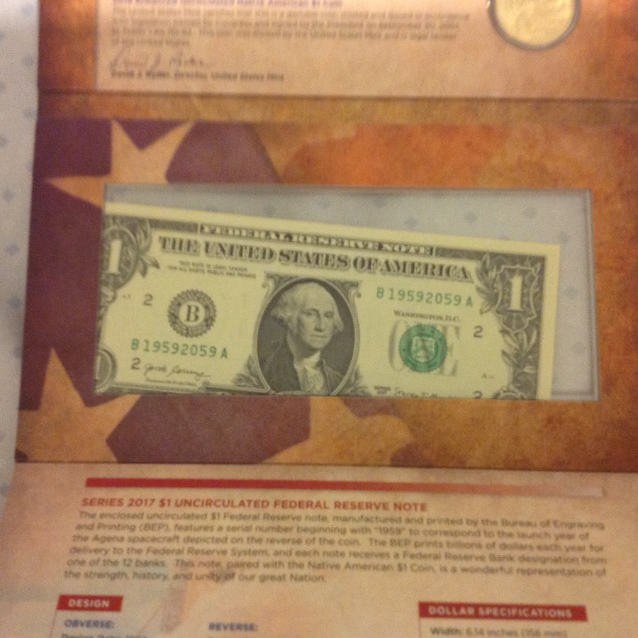 2019-Native-American-$1-Coin-&-Currency-Set