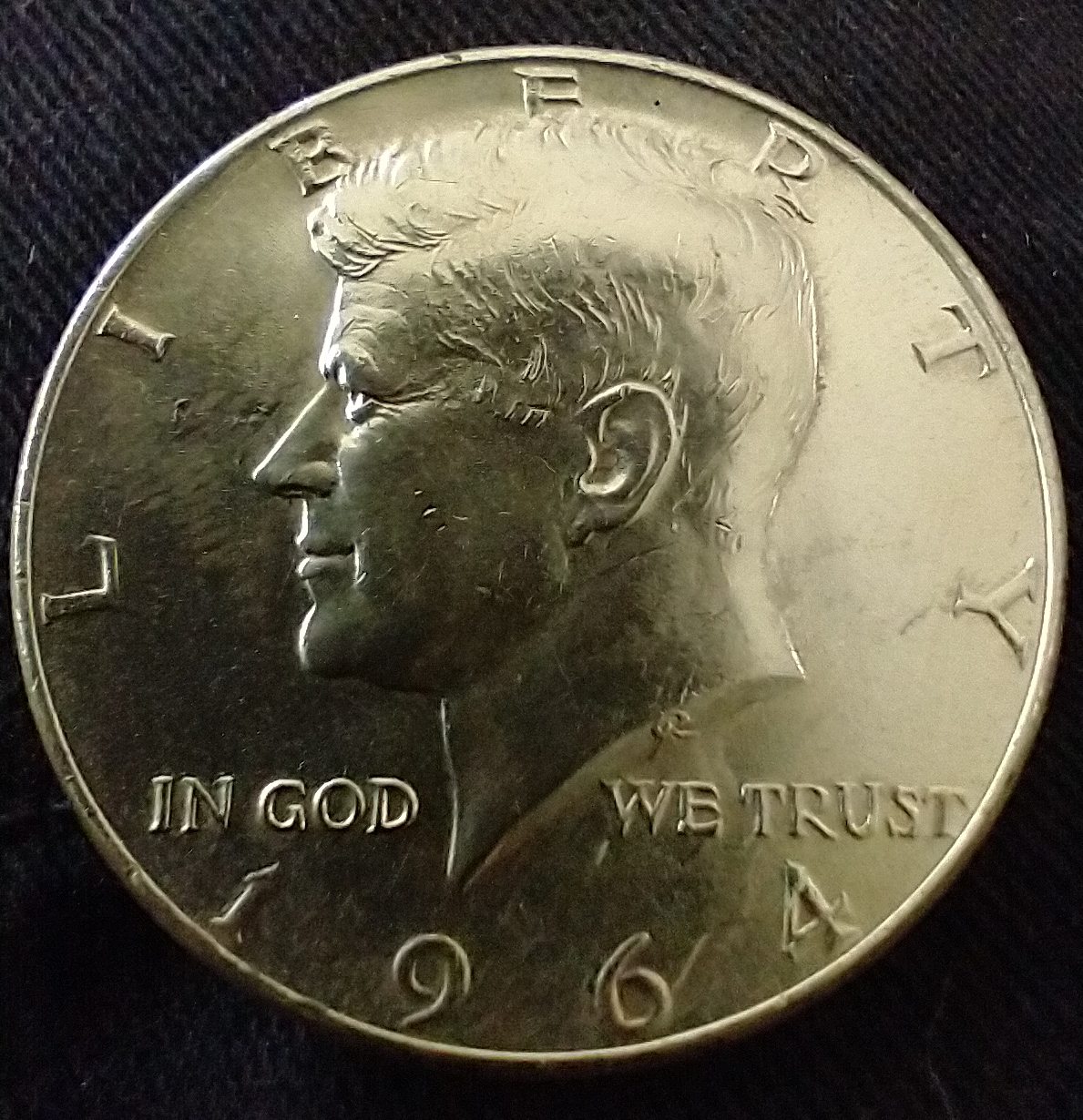 1964-Kennedy-1/2-Dollar-12.6-Grams