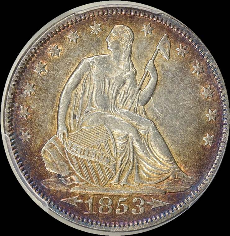 1853-Seated-Half-For-Grading