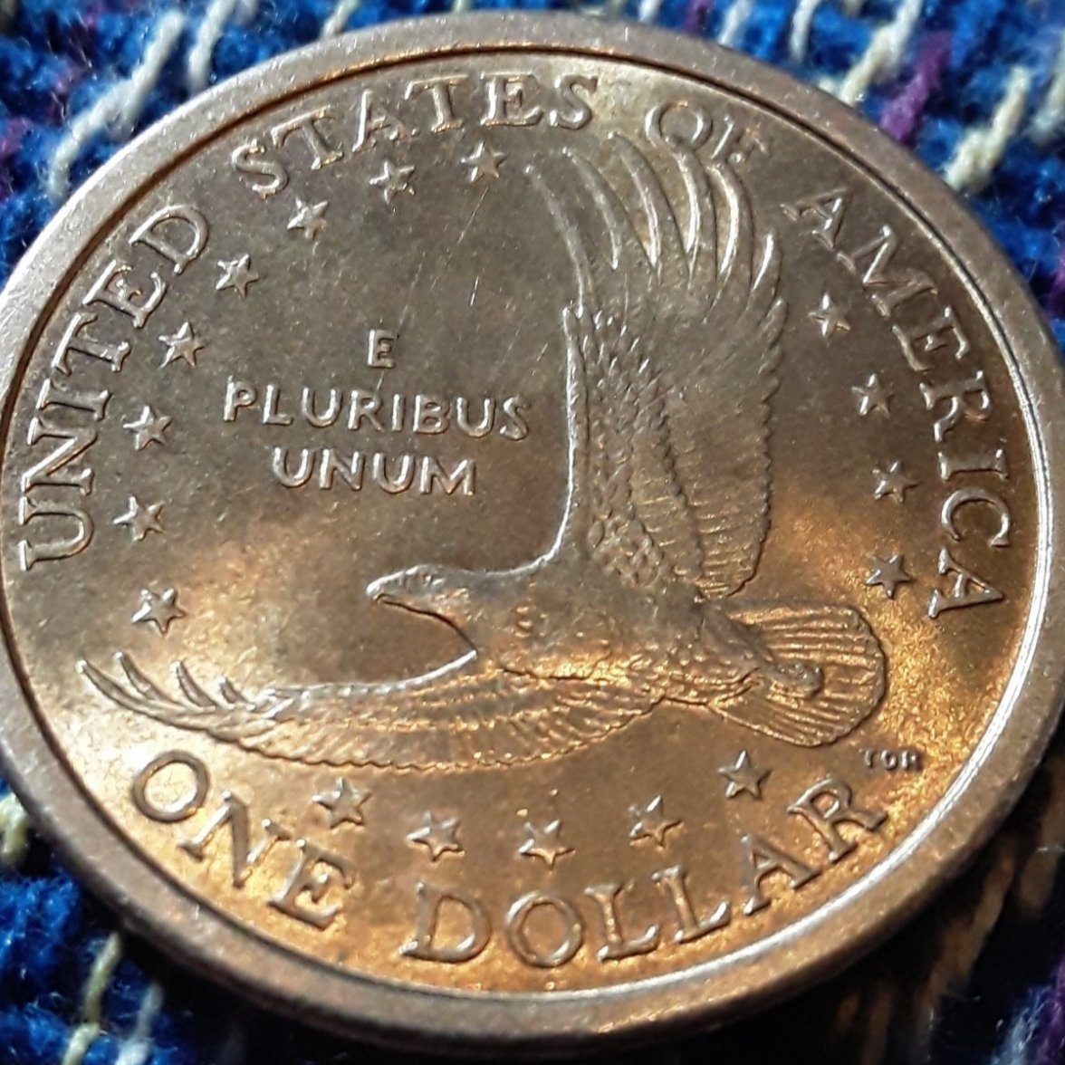 Today-I-Was-Gifted-A-Sacagawea-2001-D-Coin-Eagle-Back-Looking-4-More-Info