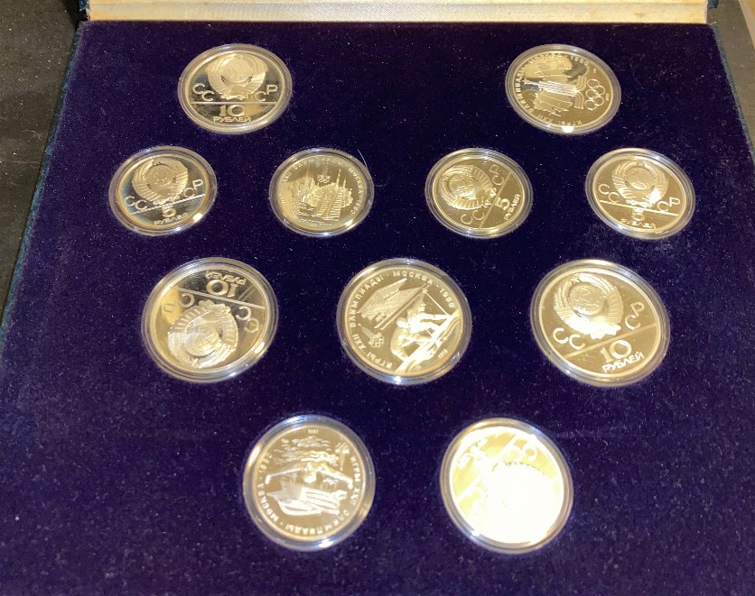 Ambertville-92-Monnaie-De-Paris-10-Coin-Proof-Set--/-28-Proof-Moscow-80coin