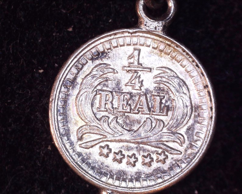 Guatemala-1890-1/4-Real-Coin-/-62-Coin-Chain-How-Would-I-Value-?