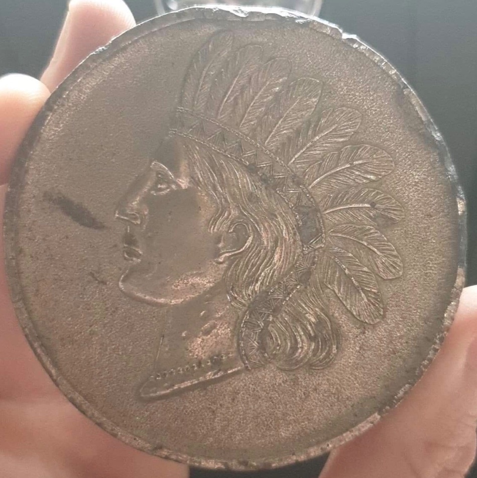 Coin-Or-Seal-ID?-Indian-Head-Token-Id:-Tourist-Souvenir