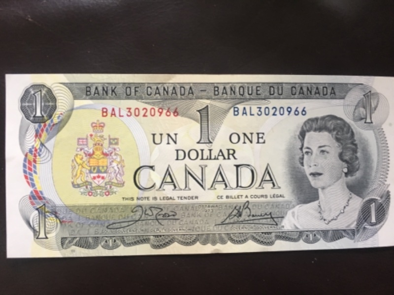 Canadian-$1-Bill/Bank-Note-?