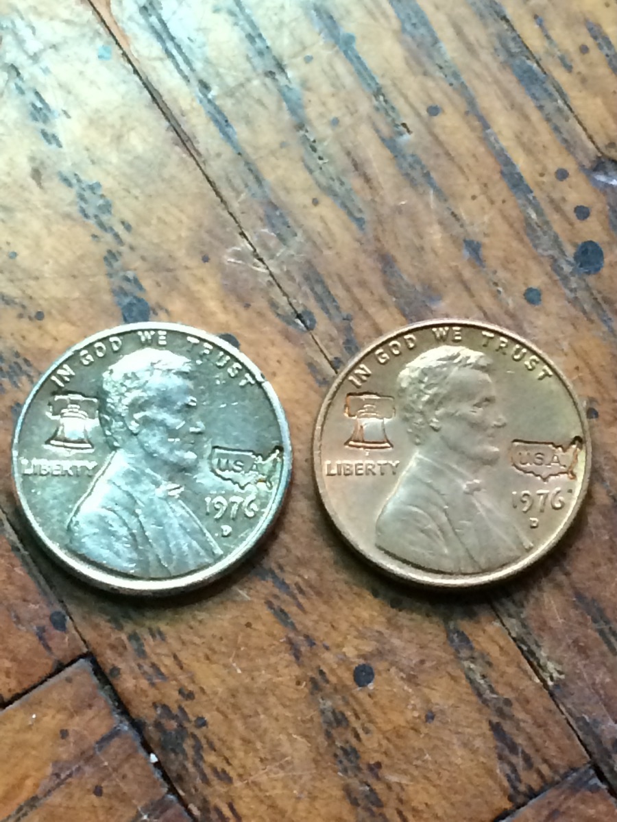 1976-D-Cent-With-Liberty-Bell-And-USA-Engraving?-One-Steel?