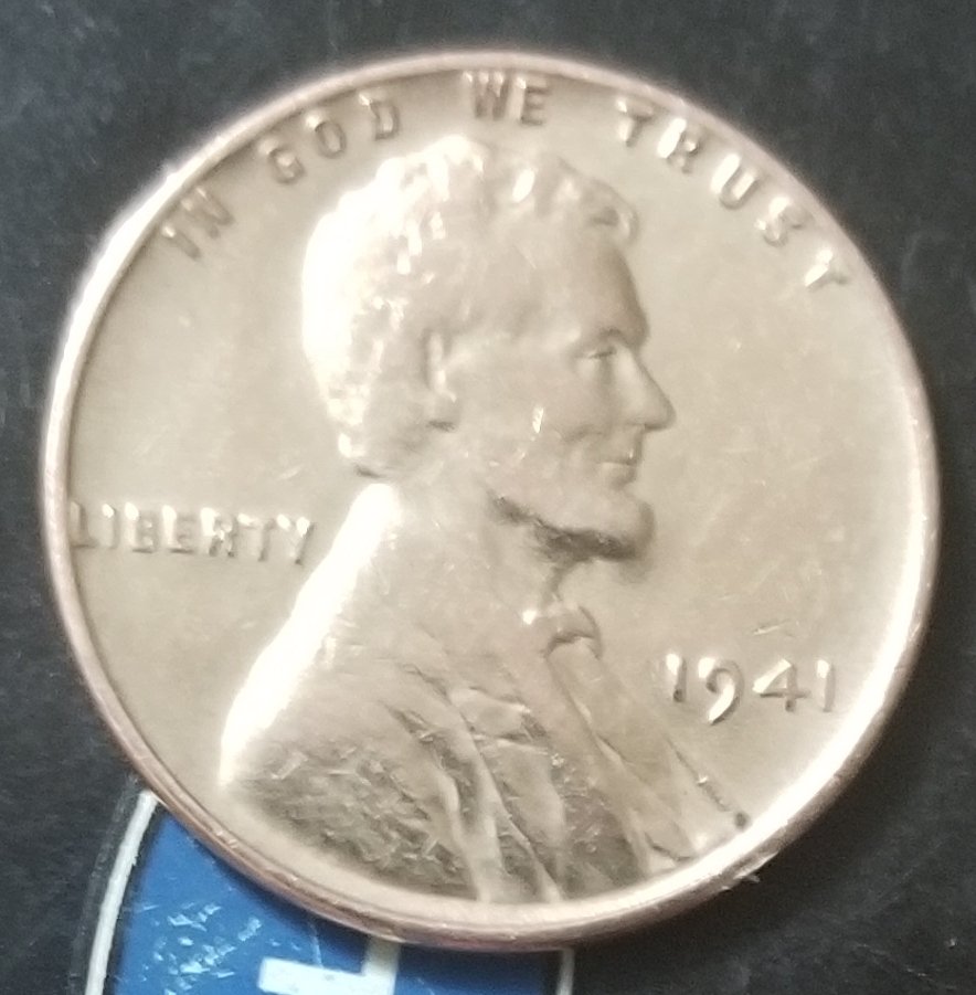 1941-Wheat-Penny-Mystery-..-Gold-In-Color-And-Lighter-Than-Normal