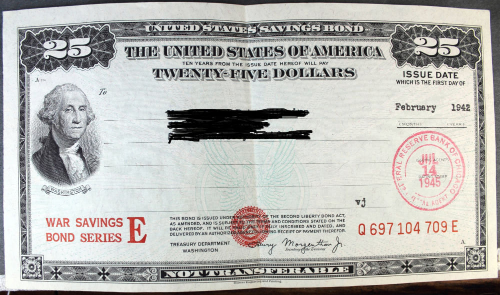 Found-Several-War-Savings-Bonds