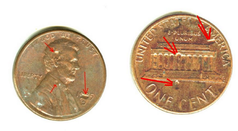 1985-D-Lincoln-Memorial-Cent-With-Possible-Strike-Thrus