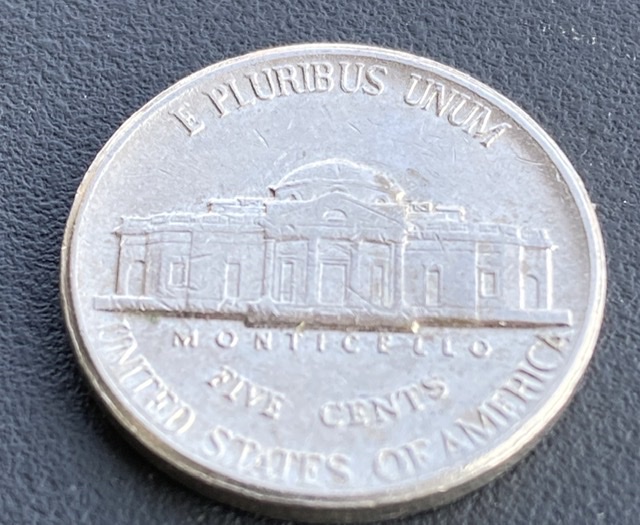 1986-P-Jefferson-Nickel---Worn-Die-Or-Something-Else