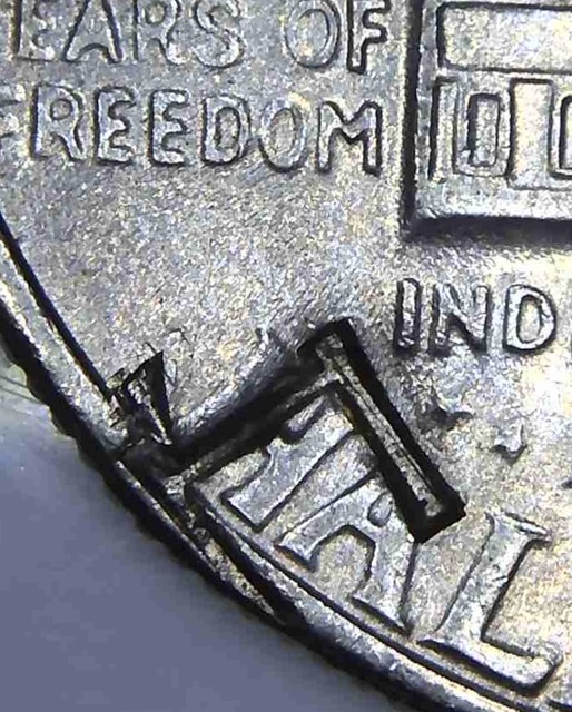 1976-P-Kennedy-Half---Odd-Mark--PMD-Or-Something-Else?