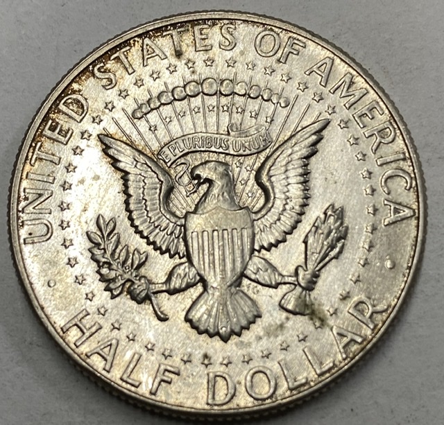 1966-P-Kennedy-Half-Dollar---Ear-And-Chin-Oddities