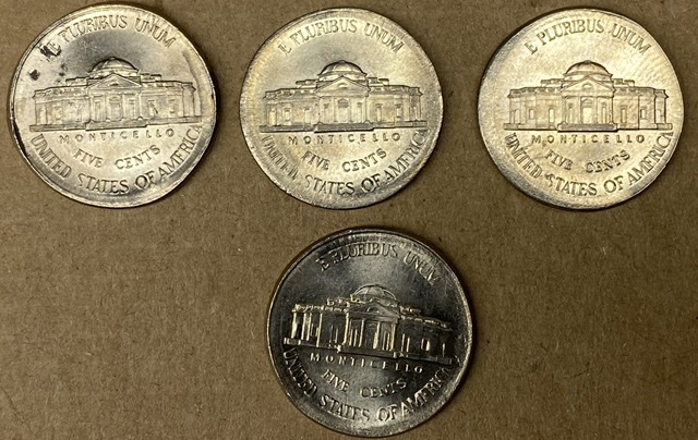 1999-P-Jefferson-Nickels---Off-Center--Broadstrikes