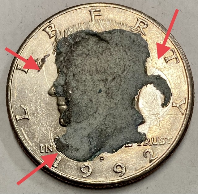 1992-P-Kennedy-Half---Damage-Or-What?