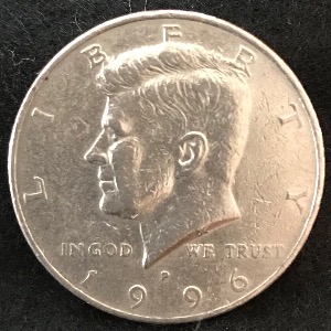 1996-P-Kennedy-Half-Missing-Reeded-Edge