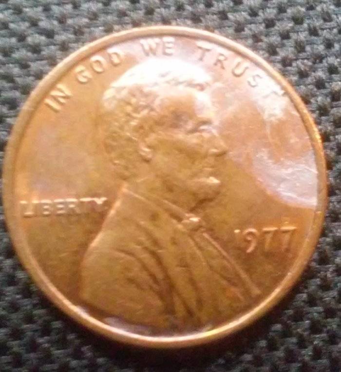 1977--Philadelphia-Penny-Mint-Error-Or-Damaged
