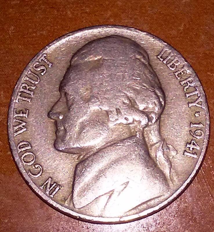 1945-S-&-1941-War-Nickel-Found-In-Bank-Roll