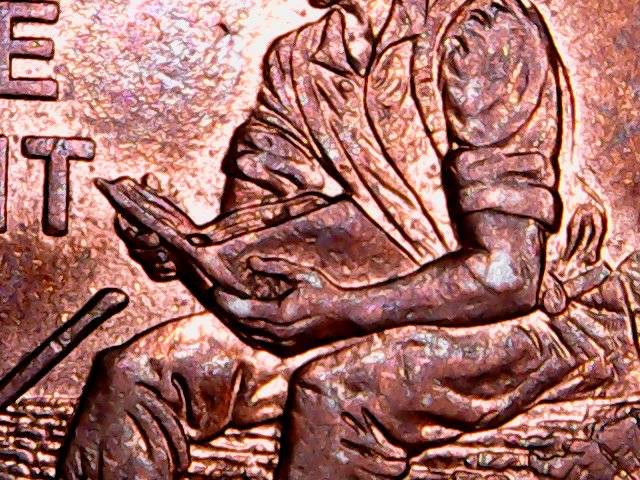 2009-Lincoln-Cent--Ball-Of-Paper-In-Hand