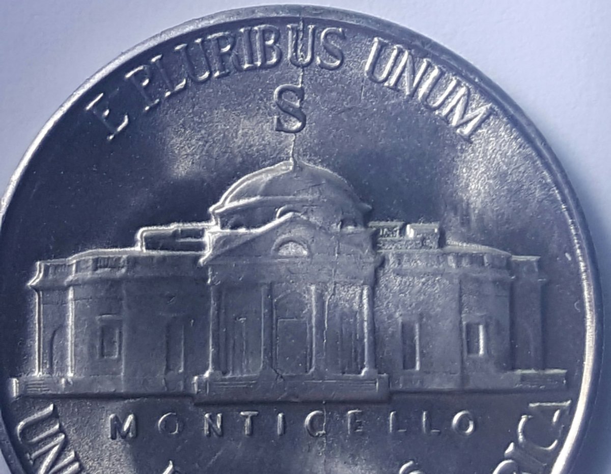1944-S-Nickel-Bisecting-Rim-To-Rim-Die-Crack