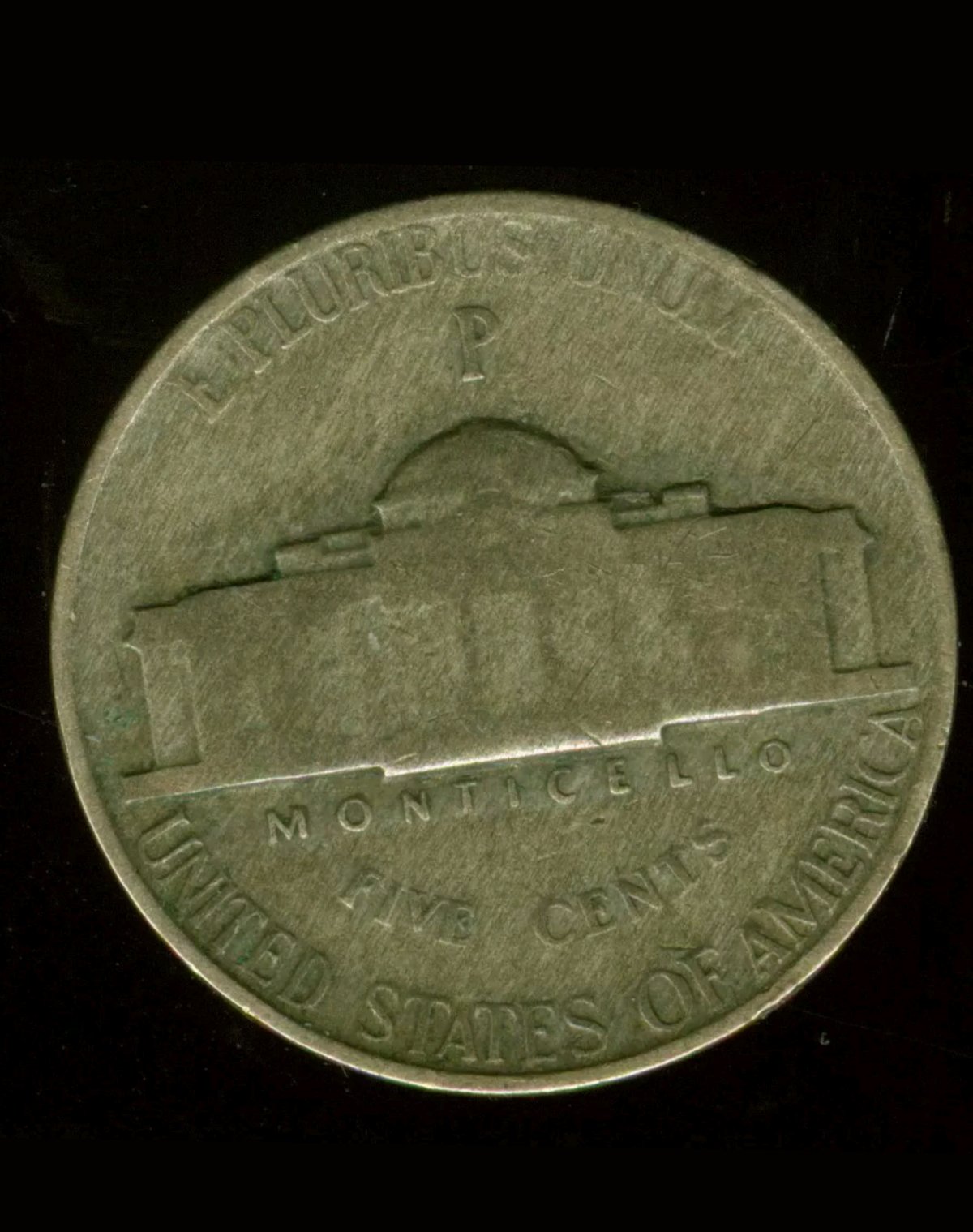 1945-P-Nickel-Delamination-On-Obverse
