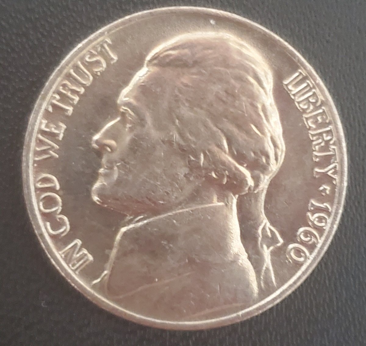 Beautiful-1960-Nickel-With-Obvious-DDO,-And-DDR-,-If-Not-Tripled!