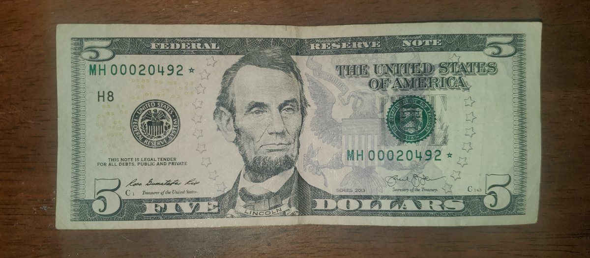 Low-Numbered-$5-Star-Note-320,000-Run