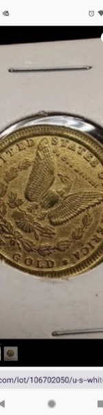 What-Coin-Is-This?--US-Of-A-White-Gold---But-It's-Yellow.--Is-It-Fake?