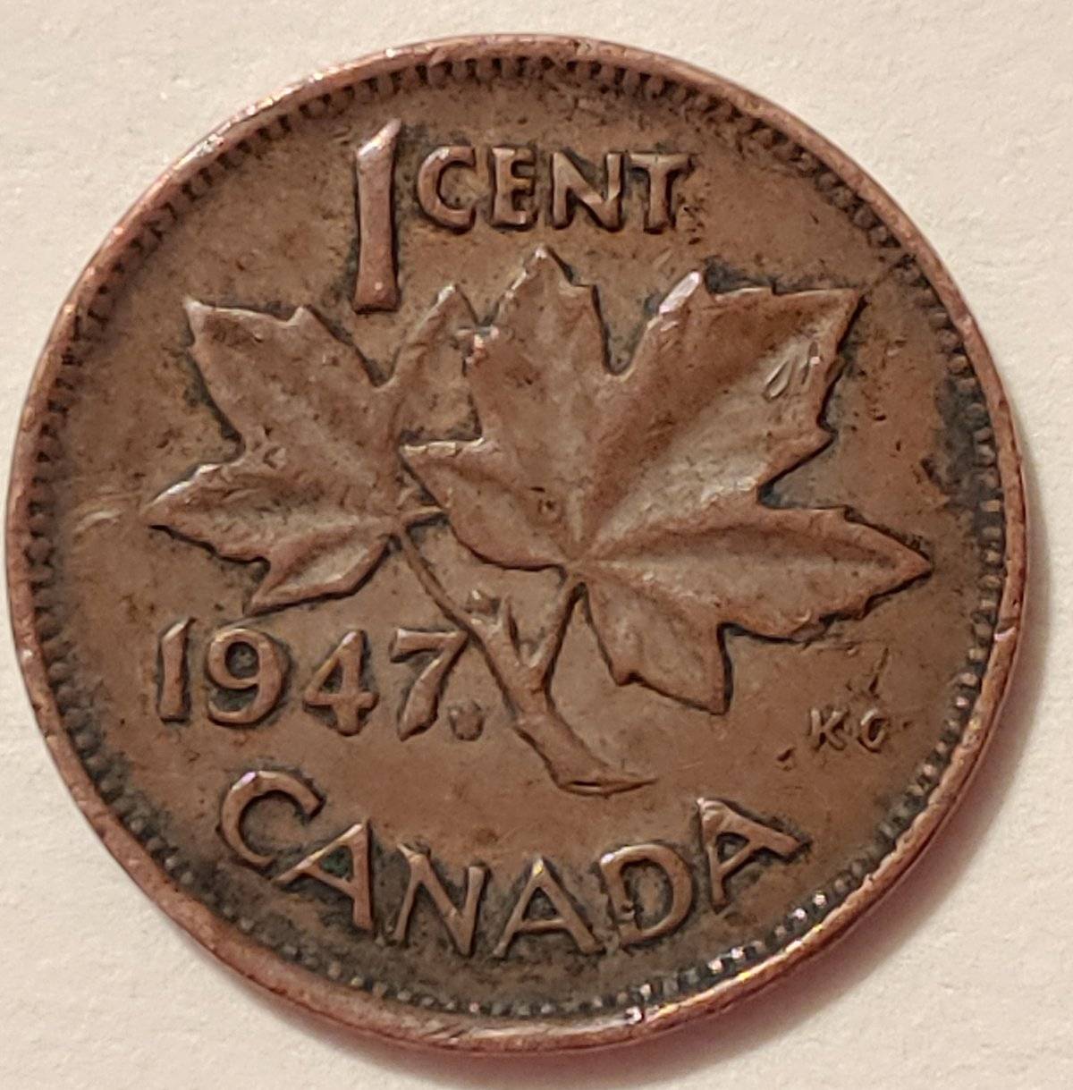 1947-Canadian-Penny-Unidentifiable