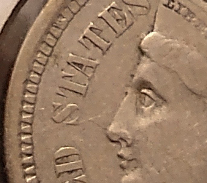 1865-Three-Cent-Piece-Die-Clash-Verification