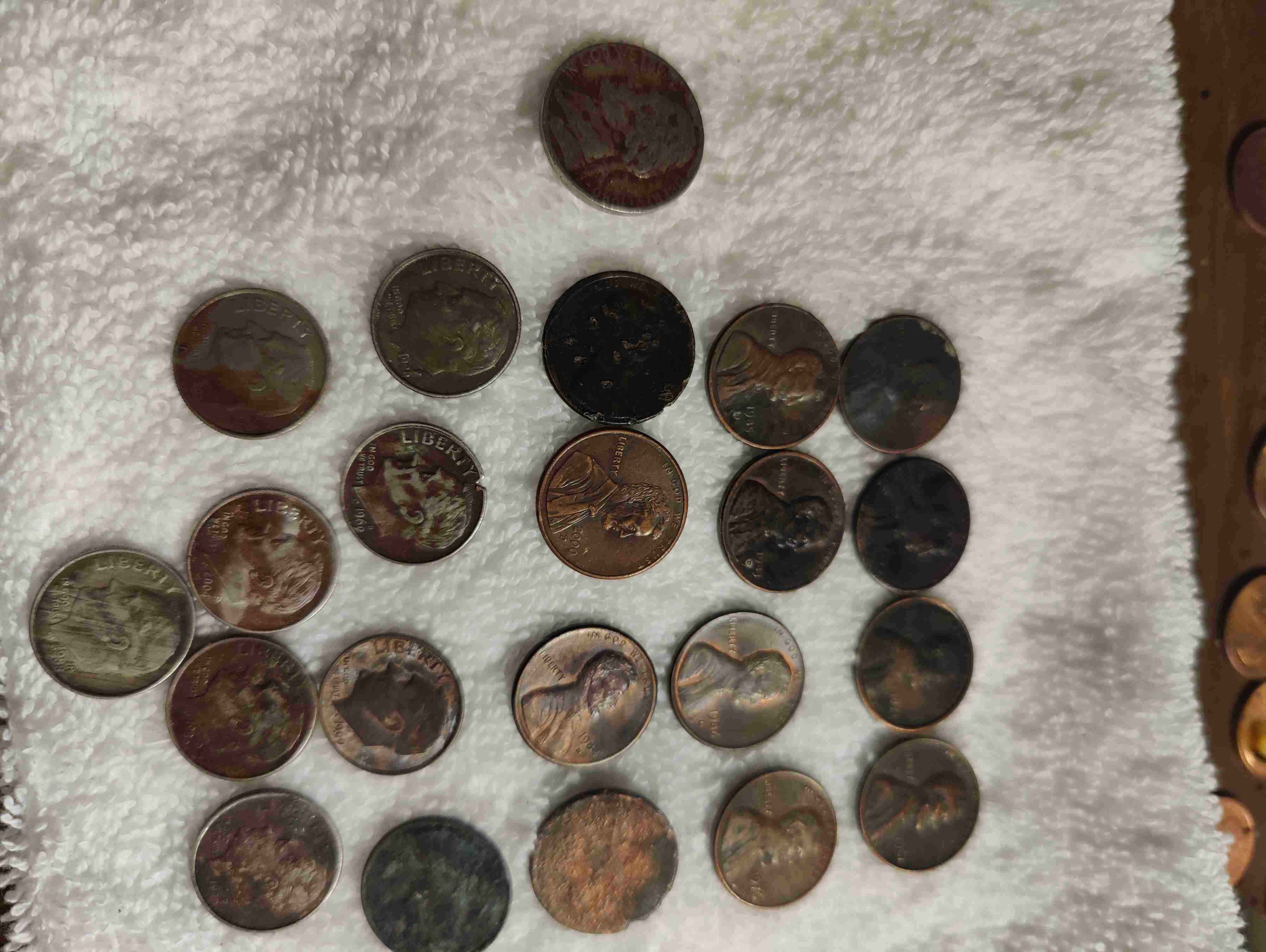 Are-These-Black-Beauties-Pennies-And-Dimes-With-Some-Red/Pink-Toning