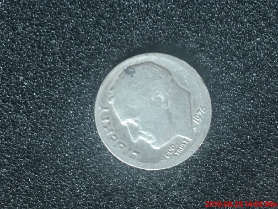 1976-P-Roosevelt-Dime-Wrong-Planchet-Or-Foreign-Object-On-Die?