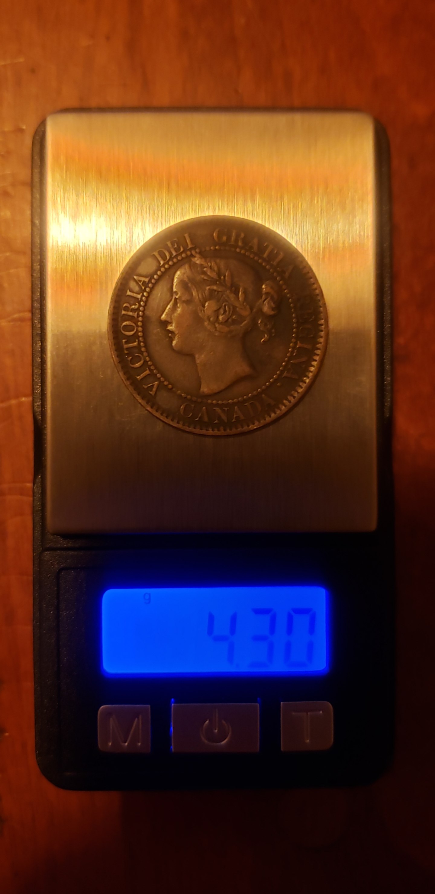 1859-Canadian-Large-Cent-,-Errors-?-4.30g