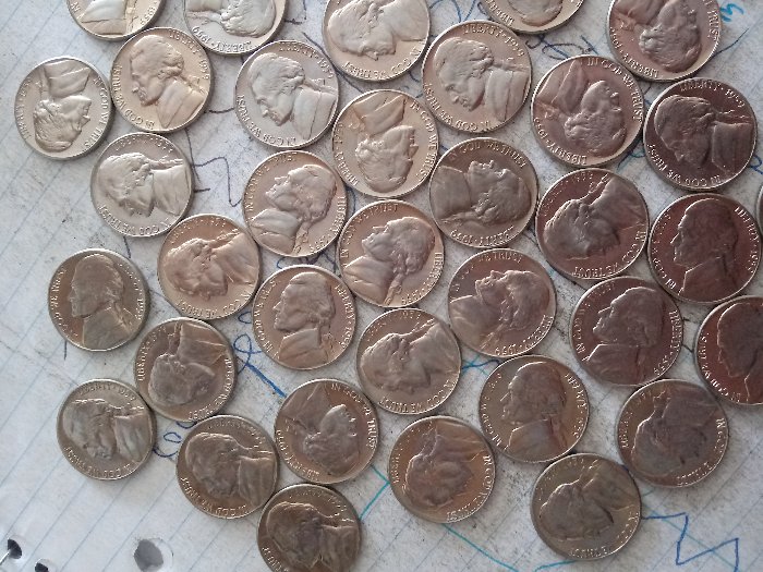 Full-Roll-Of-1959-D-Nickels..-Good-Condition.
