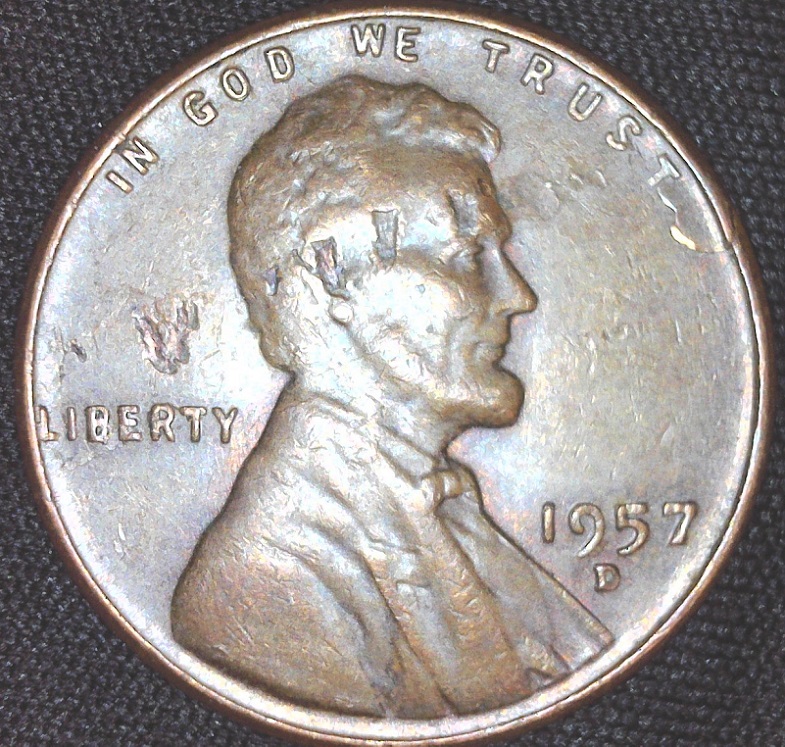 1957-Cent-With-Lamination-Issues