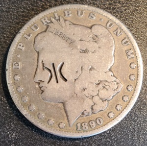 1890-O-Morgan-Dollar---'Zhe'-Countermark?