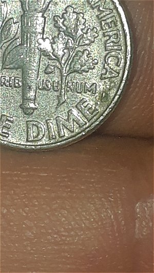 1988-D-Roosevelt-Dime-Messed-Up-Date-And-Something-On-The-Back