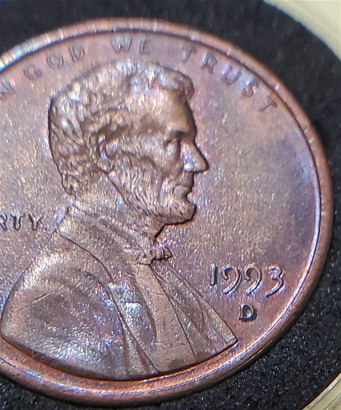 1993-D-Lincoln-Cent-/-Toning-/-DDO-1993-&-D-/-FS