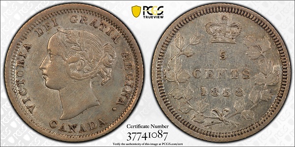 1858-Canada-Large-Date-5-Cents