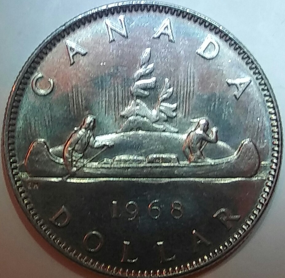 1968-Canada-Dollar-Not-Sure-If-This-Is-Dhl#1-..dhl#2-..-Or-A-Normal-Coin