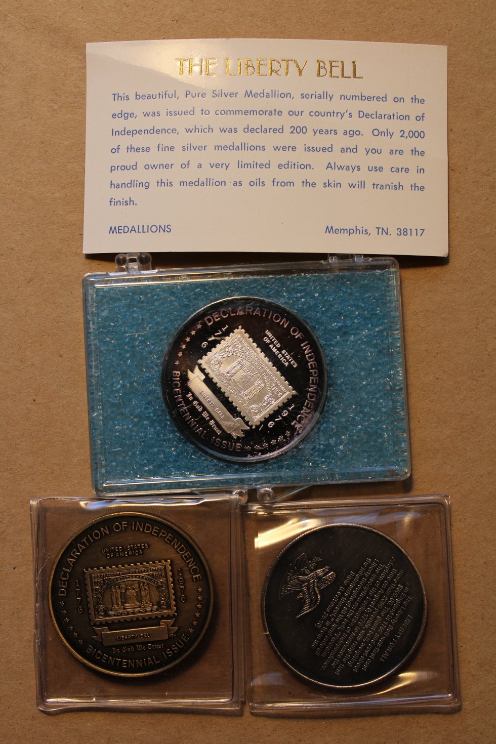 Bicentennial-Issue-Silver,-Bronze,-And-Unknwon.-5--3-Coin-Sets.-What-Do-I-Have?