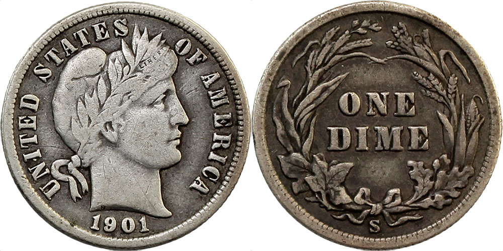 Grading:-1901-S-Barber-Dime